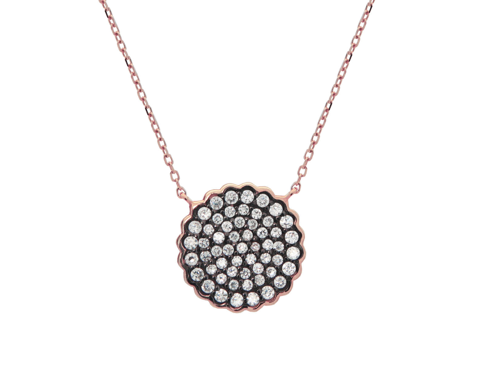 Black & Rose Starburst Necklace Necklaces