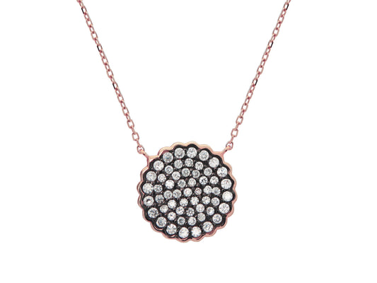 Black & Rose Starburst Necklace Necklaces