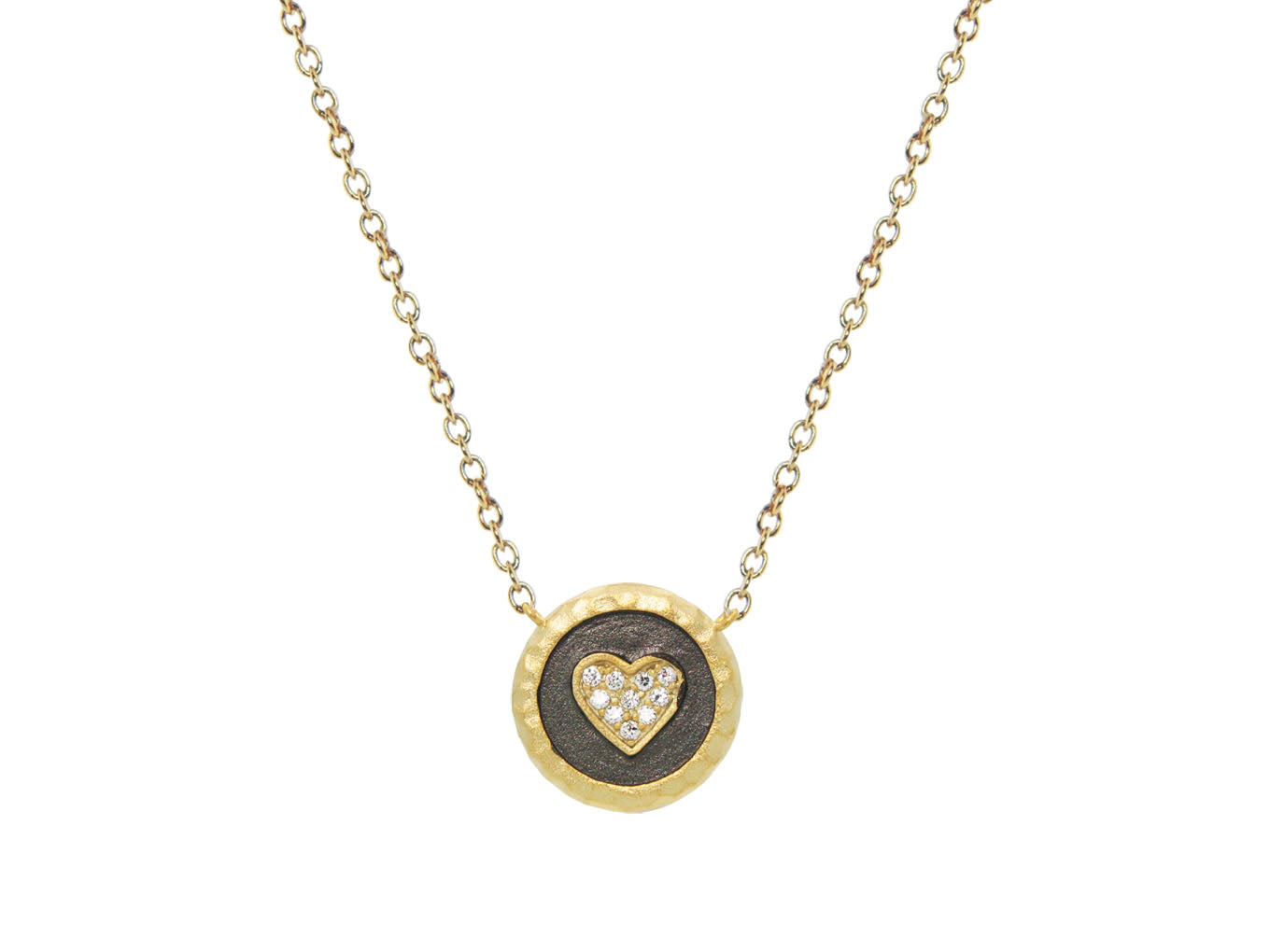 Sparkling Heart Vermeil Necklace Necklaces