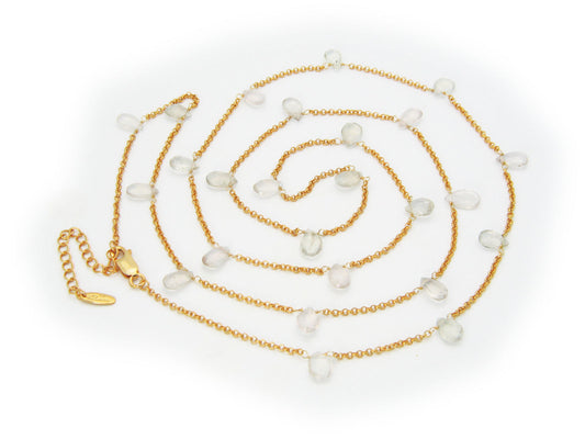 Quartz Briolette Necklace Necklaces