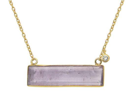 Amethyst Slice Necklace Necklaces