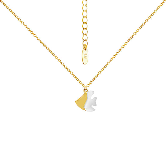 Mother of Pearl Fish Pendant Necklace Necklaces