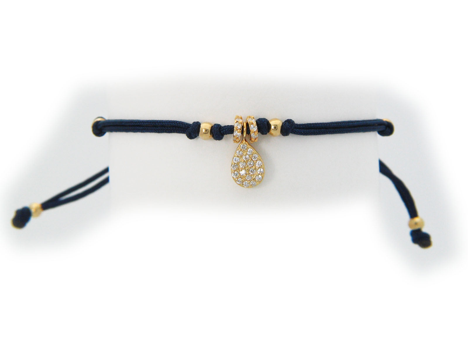 Exclusive Eye Drop Silver Gold Plated Cord Bracelet Inspirational Bracelet Bracelets