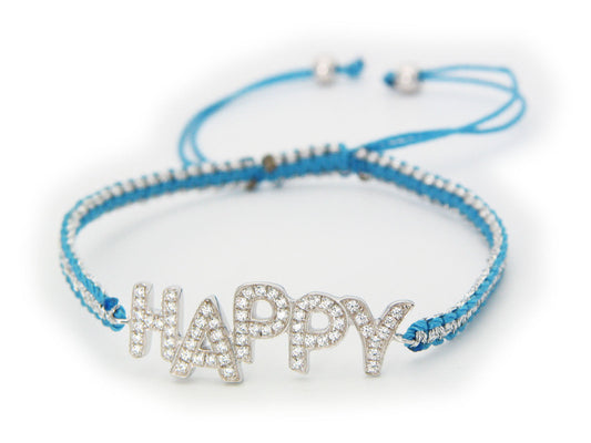 Sparkling Happy Cord Bracelet Bracelets