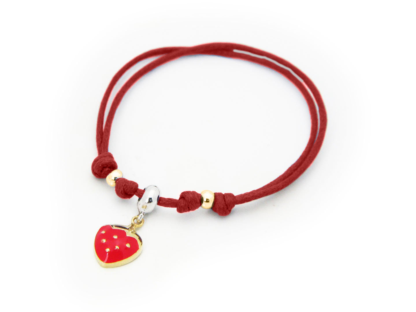 BecKids Red Strawberry Cord Bracelet Bracelets