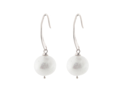 Flat Hook Freshwater Cultured Pearl Earrings Earrings