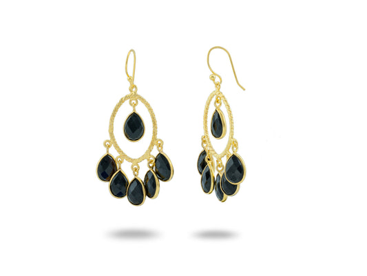 Athena Black Athena Hook Earrings Earrings