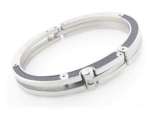 Mens Grafiato Tiles Stainless Steel Bracelet Bracelets