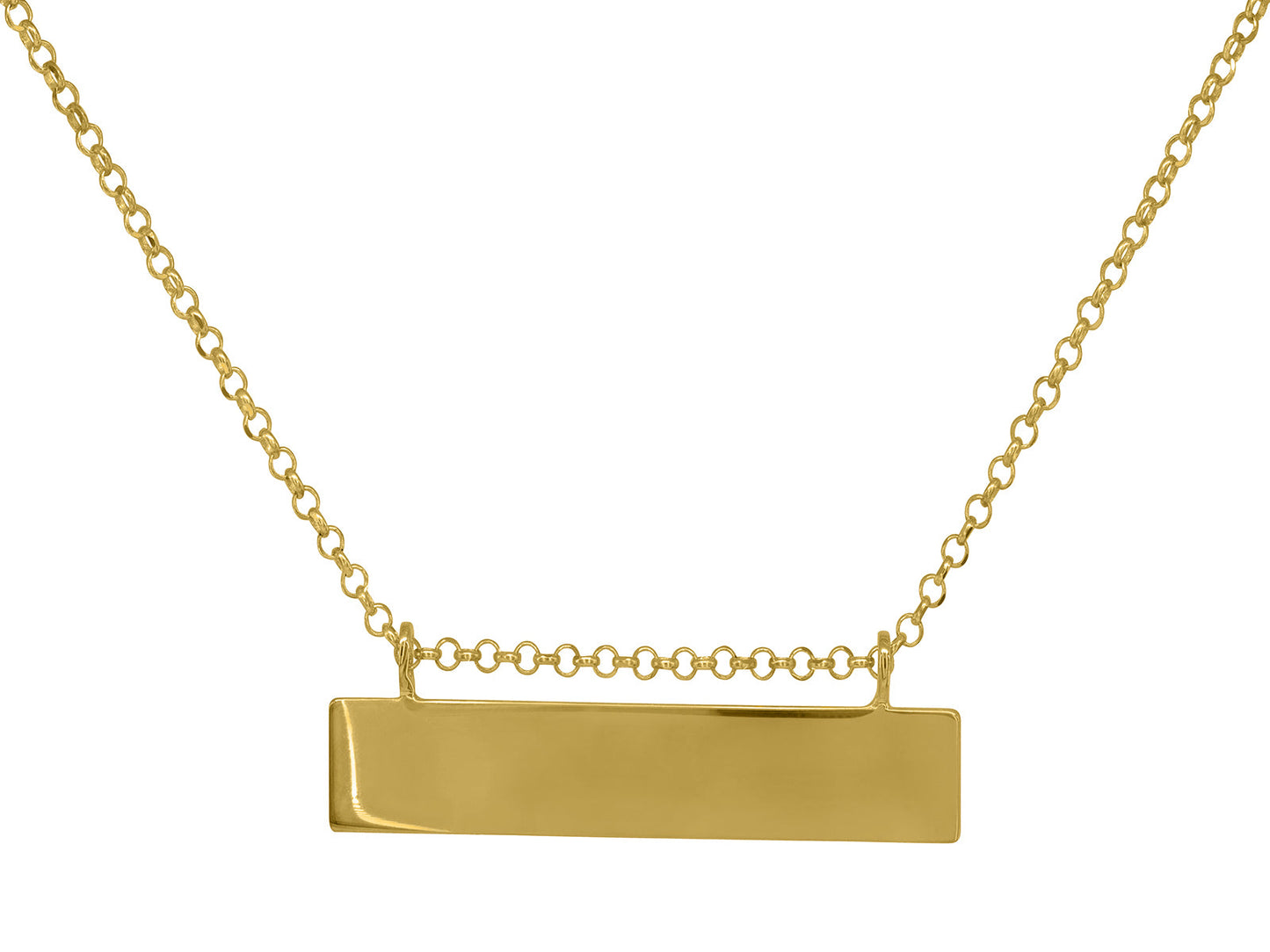 Engravable Nameplate ID Necklace Necklaces