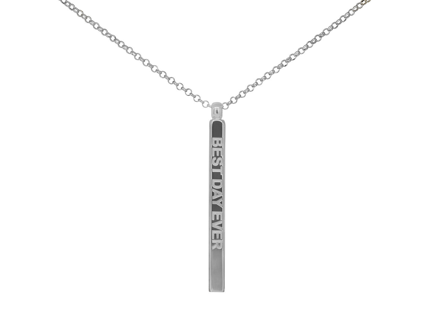 Best Day Ever Engravable Bar Necklace Necklaces