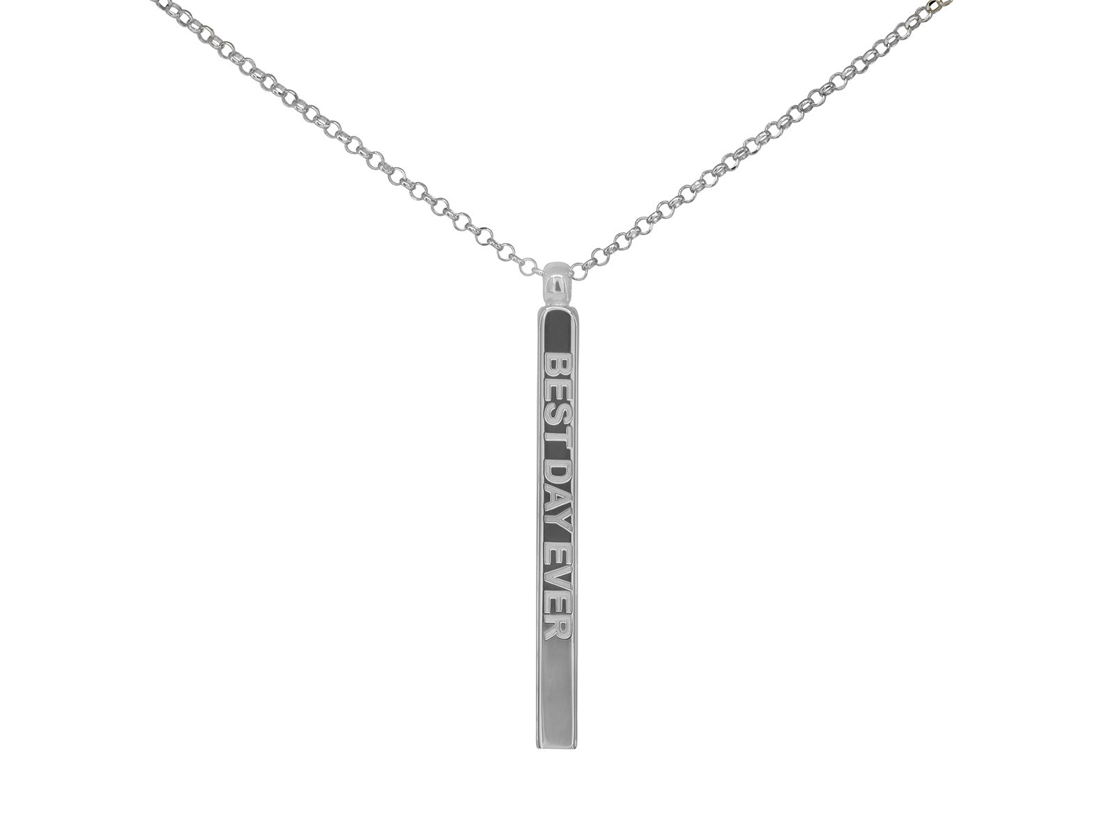 Best Day Ever Engravable Bar Necklace Necklaces