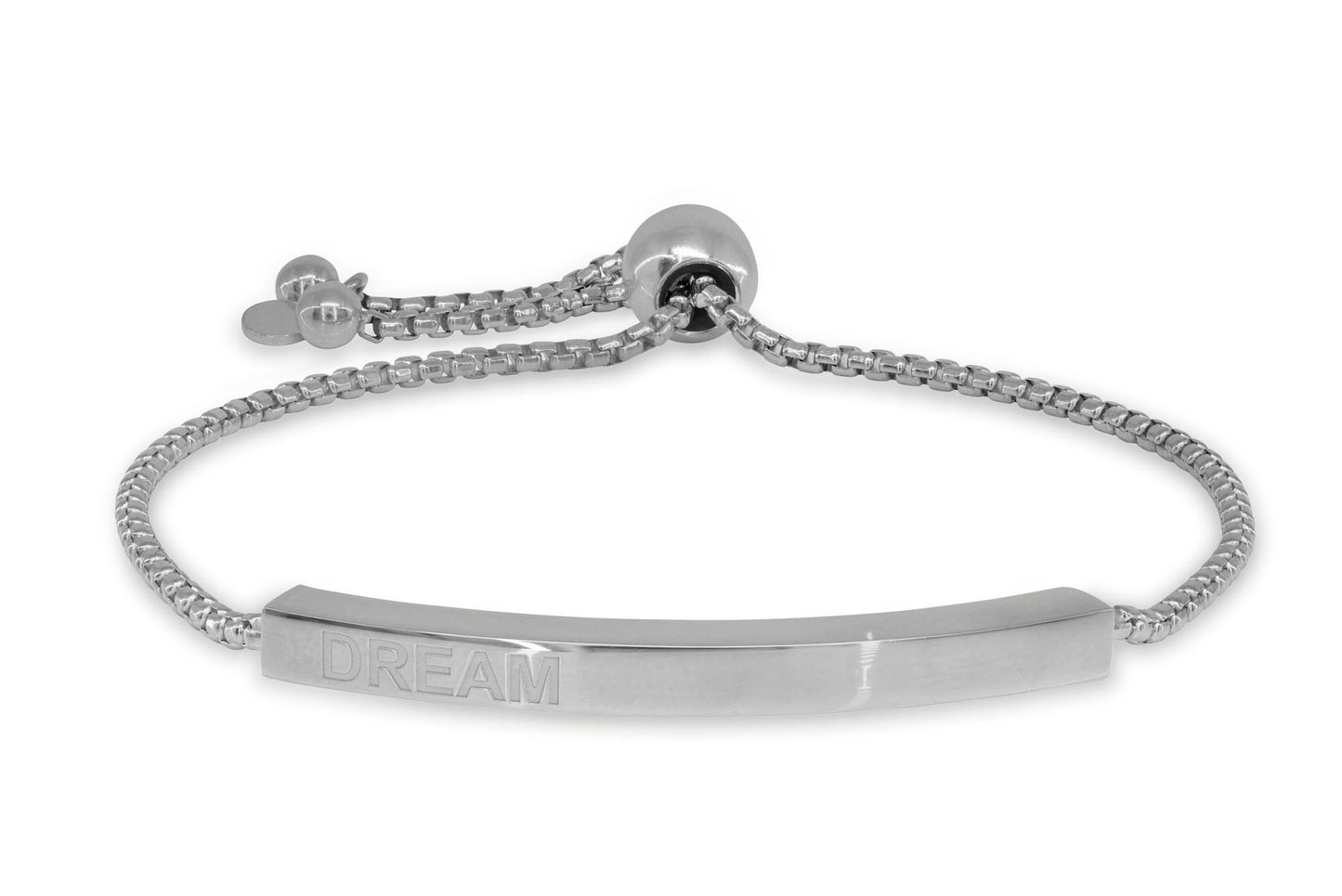 Engravable Dream Bar Bracelet, Adjustable Bracelets