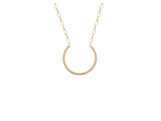 Golden Omega Pendant Necklace Necklaces