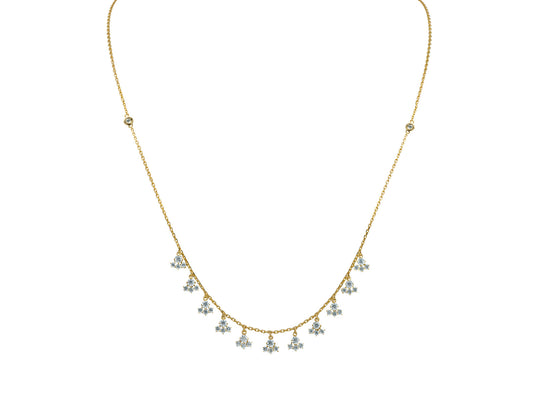 Golden Snowflakes Necklace Necklaces