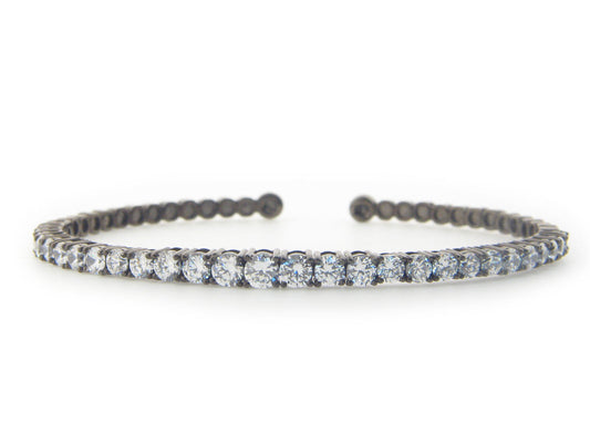 Gunmetal Degrade Riviera Crystal Bracelet Bracelets