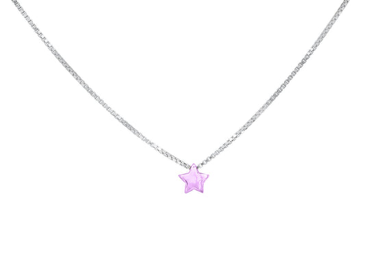 Pink Star Charm Necklace Necklaces