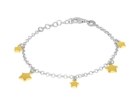 Dangling Golden Stars Bracelet Bracelets