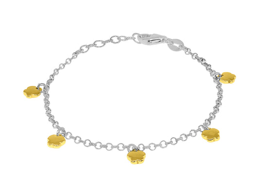 Dangling Golden Flowers Bracelet Bracelets