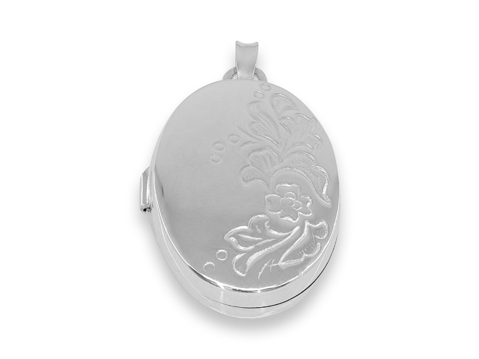 Baroque Fleur Oval Picture Locket Pendant Pendants