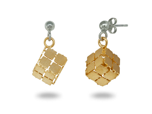 Dangling Cubes Earrings Earrings