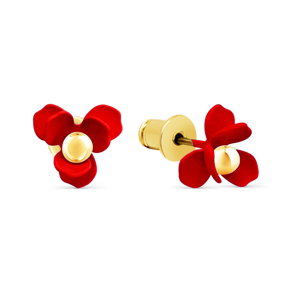 Mini Rose Flower Stud Earrings Earrings