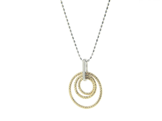 Stackable Diamond Cut Rings Necklace Necklaces