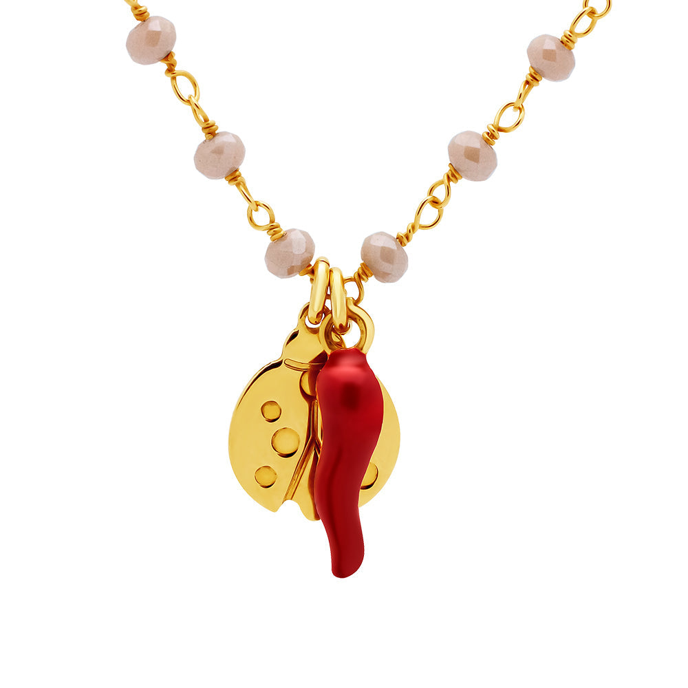 Lady Bug & Lucky Cornicello Necklace Necklaces
