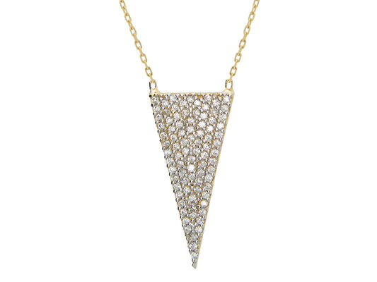 Brilliant Triangle Necklace Necklaces