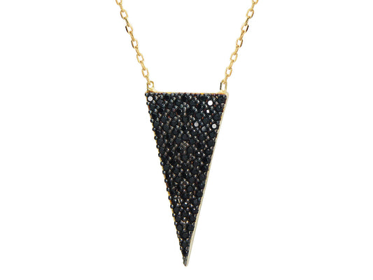 Midnight Triangle Necklace Necklaces