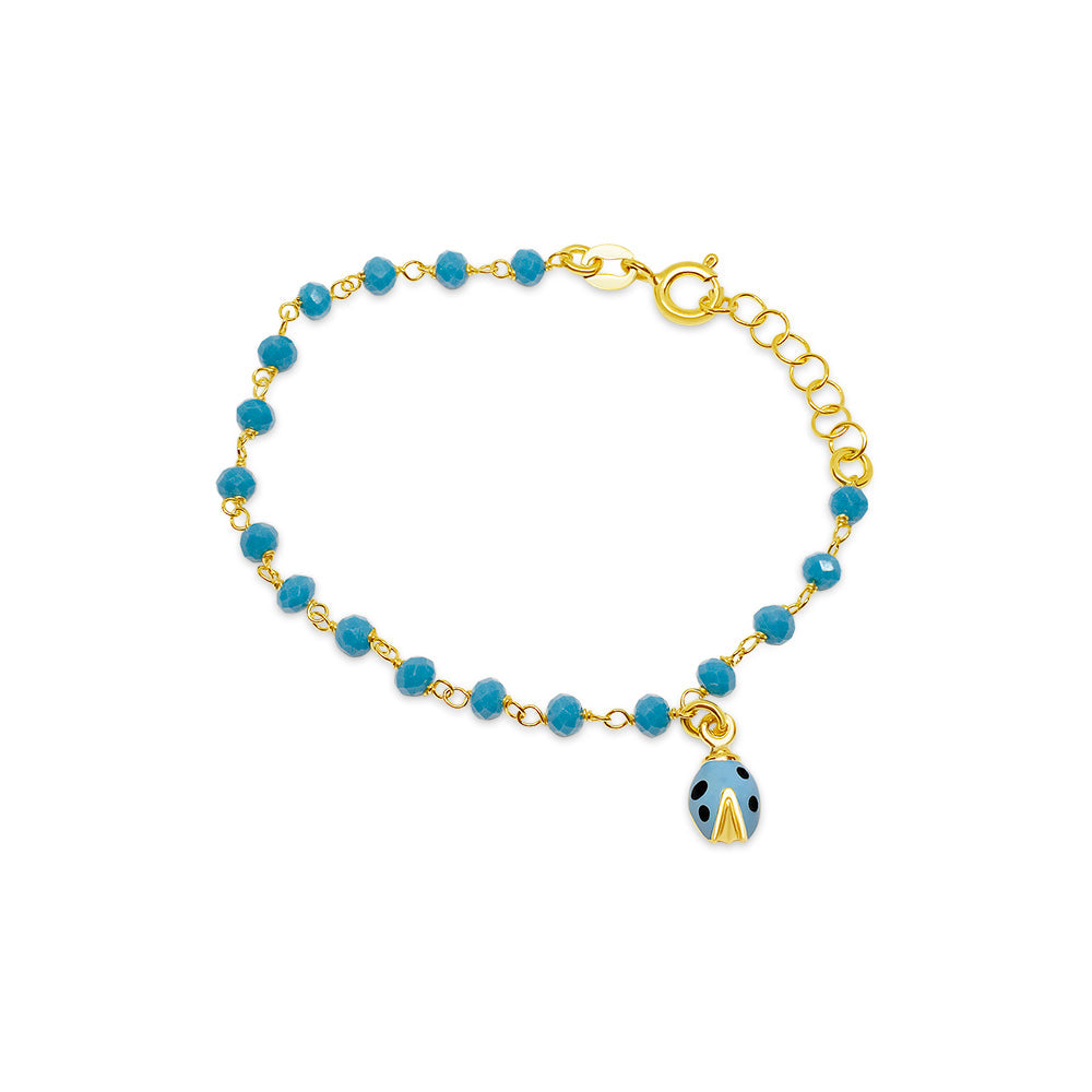 Blue Lady Bug Bracelet Bracelets