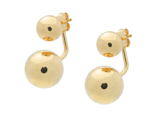 Top & Bottom Golden Globes Earrings