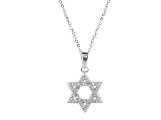 Sparkling Star of David Necklace Necklaces