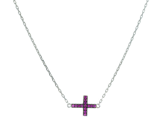 Doublesided Mini Cross Necklace Necklaces