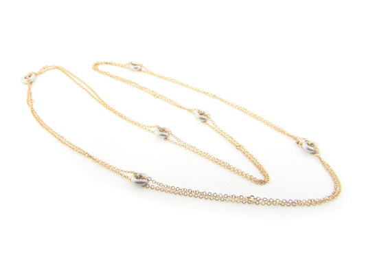 Bronze Double Stranded Necklace Necklaces