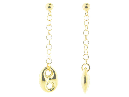 Golden Italian Marine Link Earrings Earrings