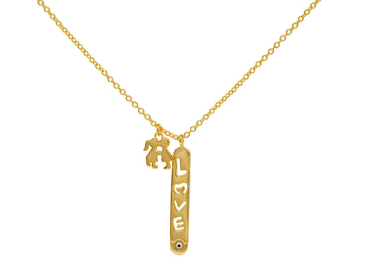 Golden Love Kisses Necklace Necklaces