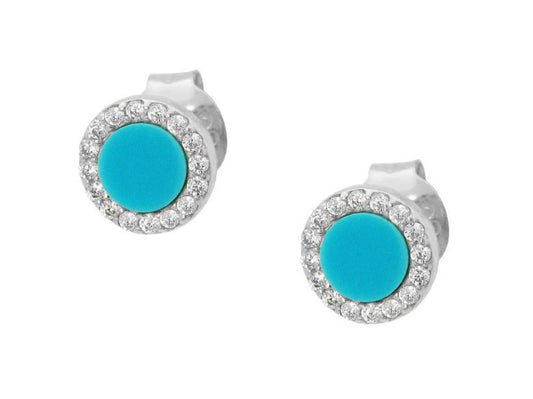 Mini Turquoise Stud Earrings Earrings