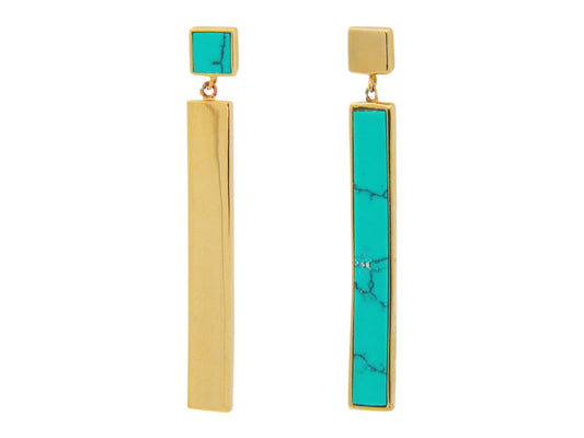 Turquoise Duality Earrings Earrings