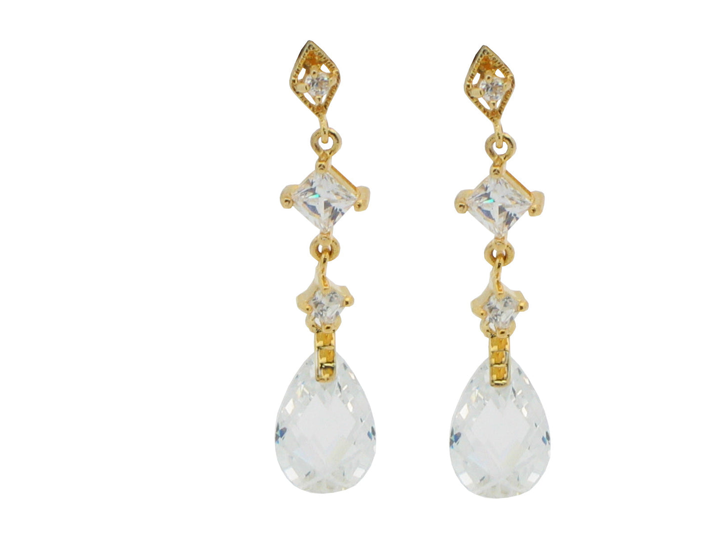 Briolette Crystal Earrings Earrings