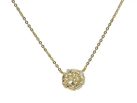 Luxe Baguette Pendant Necklace Necklaces