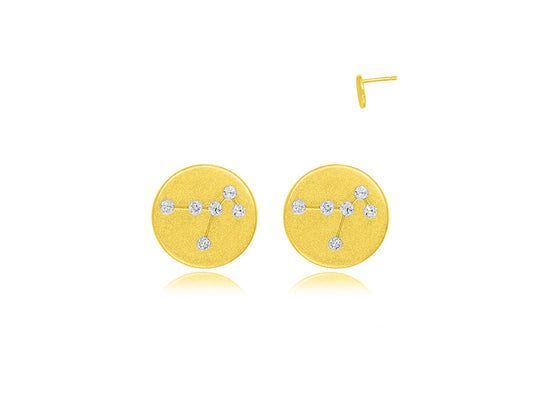 Golden Constellation Disc Earrings Earrings