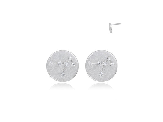 Silver Constellation Disc Earrings Earrings