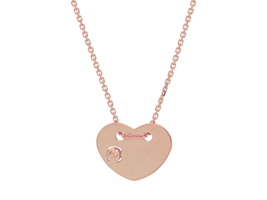Revolving Pink Heart Necklace Necklaces