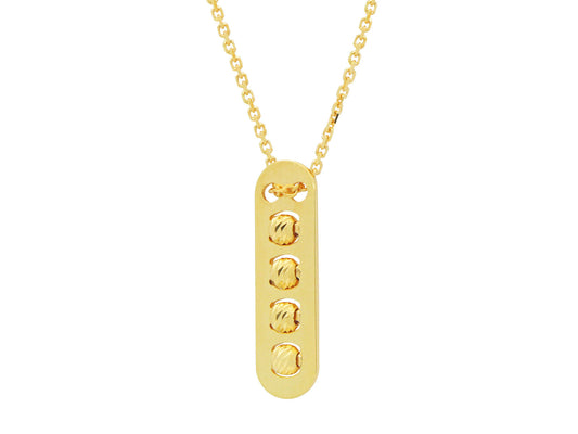 Rolling Golden Pebbles Necklace Necklaces