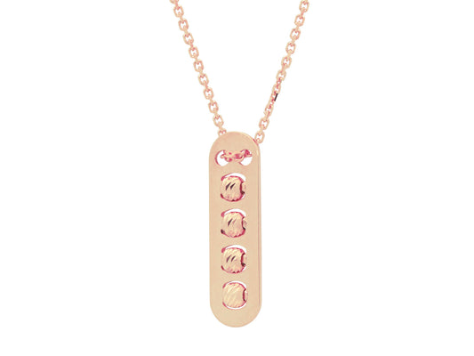 Rolling Pink Pebbles Necklace Necklaces