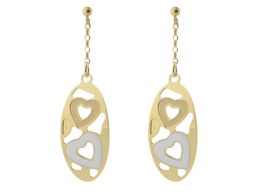 Italian Dangling Swirls Earrings Earrings