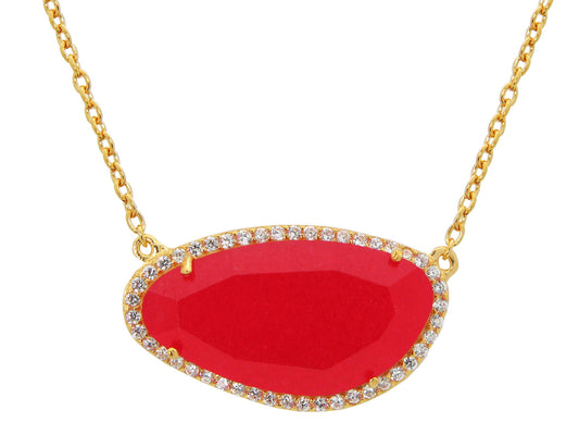Signature Red Stone Necklace Necklaces