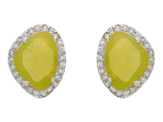 Lime Stud Earrings Earrings