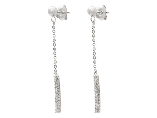 Post & Flash Bar Dangling Earrings Earrings