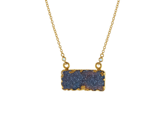 Druzy Lava Necklace Necklaces